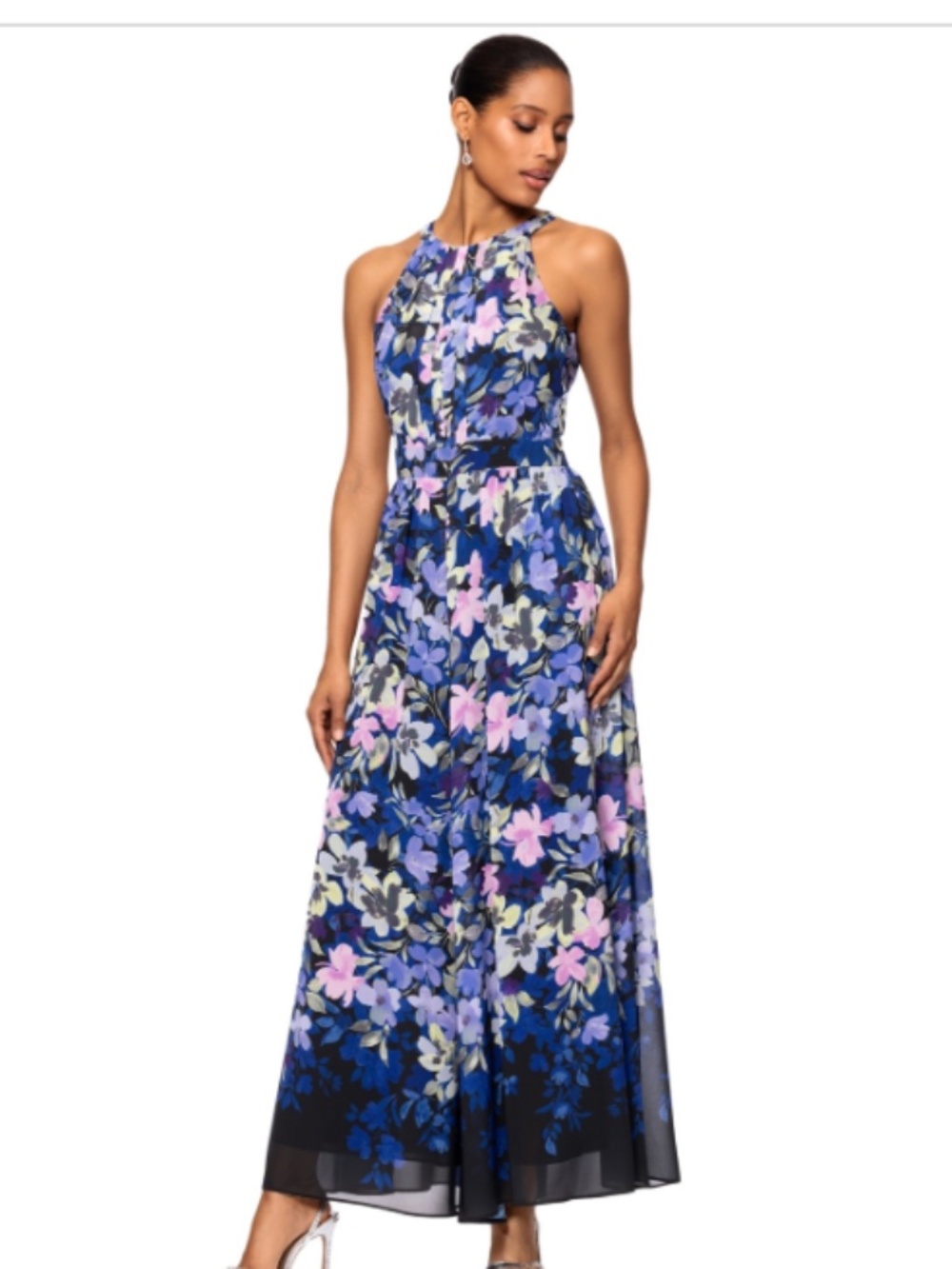 Betsey & Adam Halter Jumpsuit Multicolor NWT